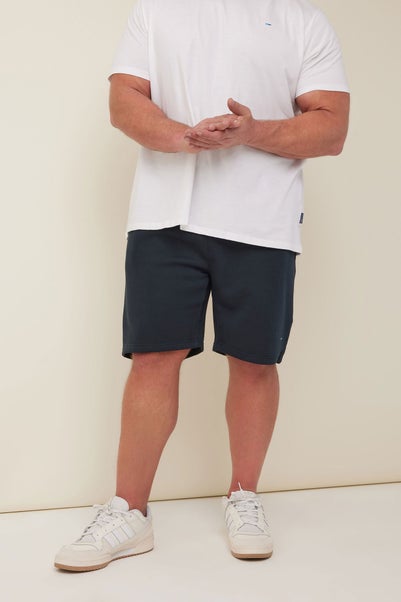 Badrhino Navy Blue Essential Jogger Shorts