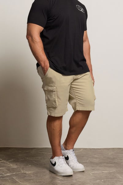 BadRhino Stone Brown Stretch Cargo Shorts