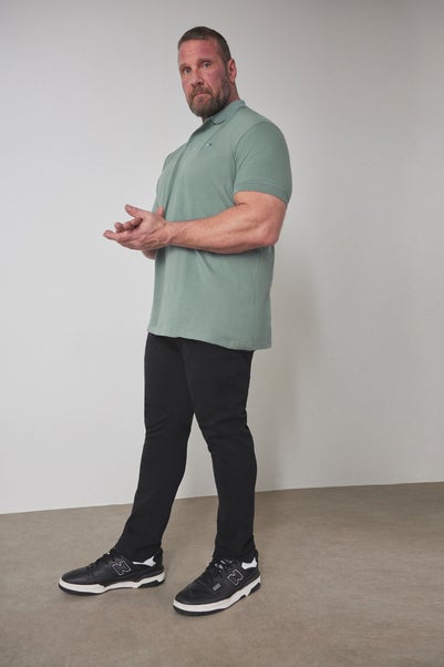 Badrhino Black Stretch Chinos
