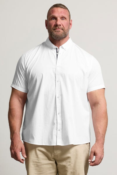 BadRhino Big & Tall White Poplin Shirt