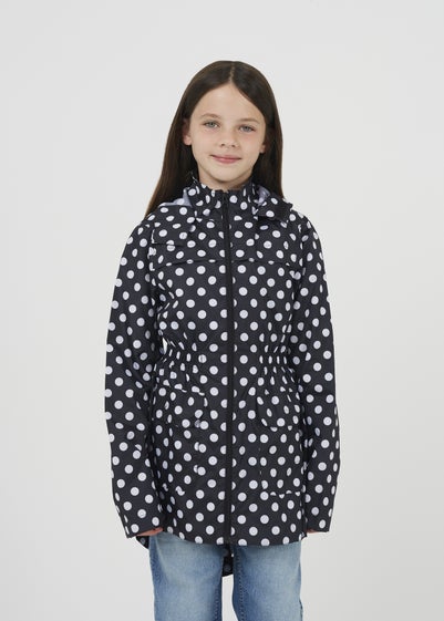 Brave Soul Black Lightweight Showerproof Jacket (7-13 yrs)