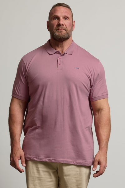 BadRhino Big & Tall Plum Purple Jersey Polo Shirt