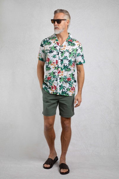 Weird Fish Peapod Holborn Hawaiian Shirt