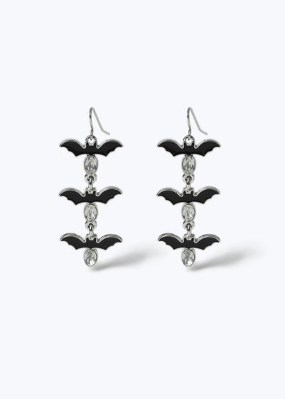 Muse Halloween Bat Drop Metal Earrings