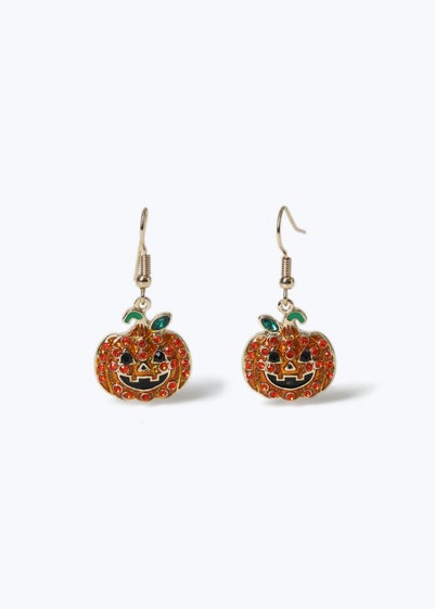 Muse Halloween Pumpkin Metal Earrings