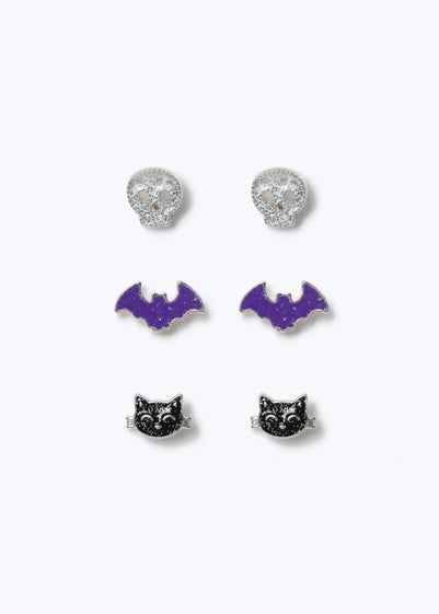 Muse 3 Pack Halloween Skeleton Earrings