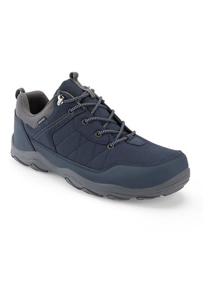Cotton Traders Navy Waterproof Ramble Shoes