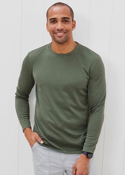 Cotton Traders Everglade Breathable Long Sleeve Crew Neck Top