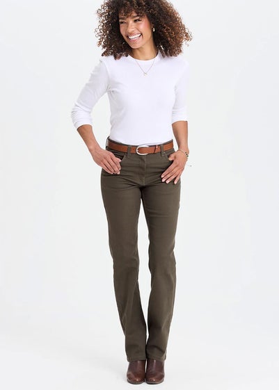 Cotton Traders Dark Forest Women's Coloured Jeans
