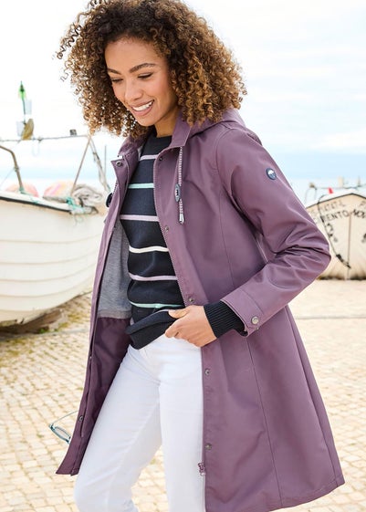 Cotton Traders Washed Plum Weatherproof Jacket