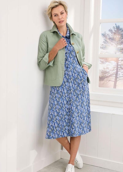 Cotton Traders Mint Haze Cotton Cargo Jacket