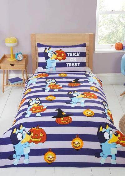 Bluey Halloween Blue Duvet Set