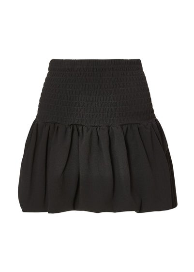 Quiz Black Bubble Hem Mini Skirt