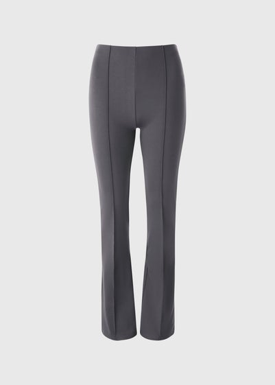 Charcoal Front Seam Flare Leggings