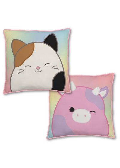 Squishmallows Pink MeowMoo Square Rotary Cushion
