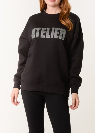 Blue Vanilla Black Atelier Diamante Sweatshirt