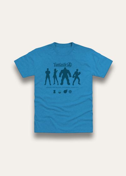Brand Threads Fantastic Four Blue T Shirt