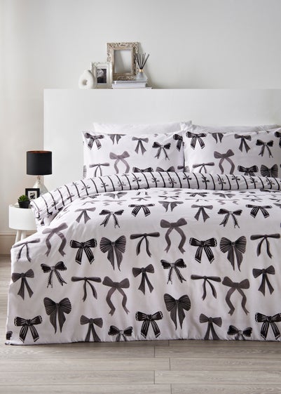 Monochrome Bow Print Bedding