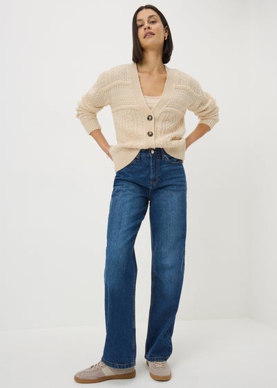 Cream Cable Cardigan