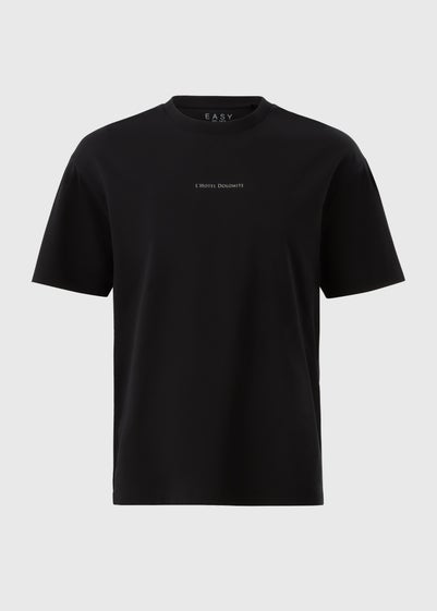 Black Slogan T-Shirt