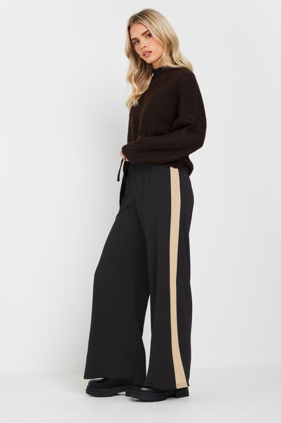PixieGirl Petite Black Side Stripe Joggers