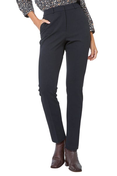 Roman Black Tapered Leg Smart Trouser