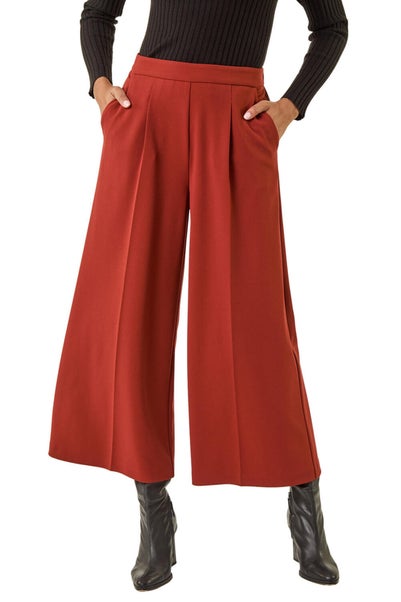 Roman Rust Wide Leg Premium Stretch Culottes