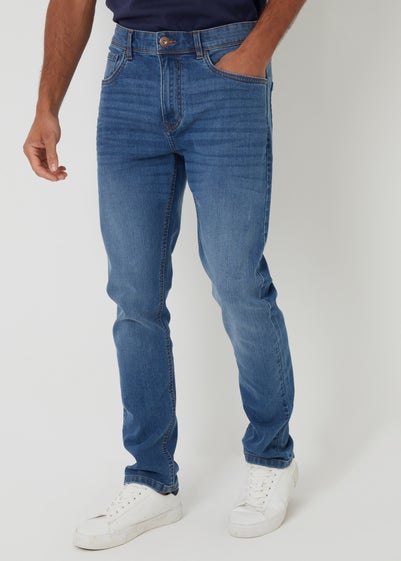 Threadbare Pale Blue Slim Fit Jeans With Stretch