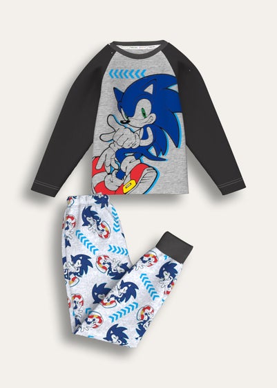 Sonic The Hedgehog Blue Multi Pyjamas (Ages 4  - 8 Years)