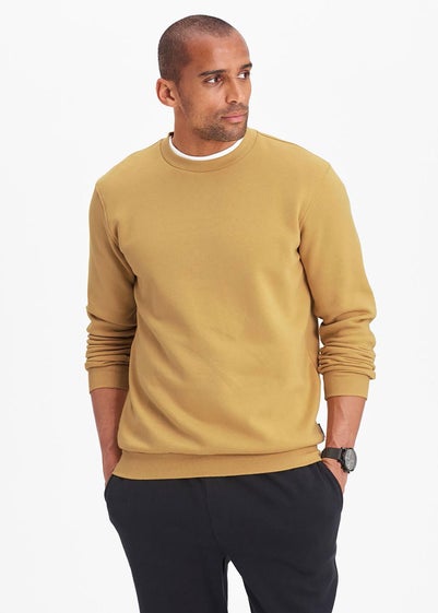 Cotton Traders Ochre Crew Neck Sweatshirt