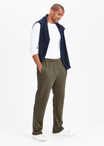 Cotton Traders Soft Khaki Side Detail Jog Pants