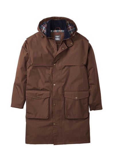 Cotton Traders Dark Nutmeg Windermere Waterproof Coat 40"