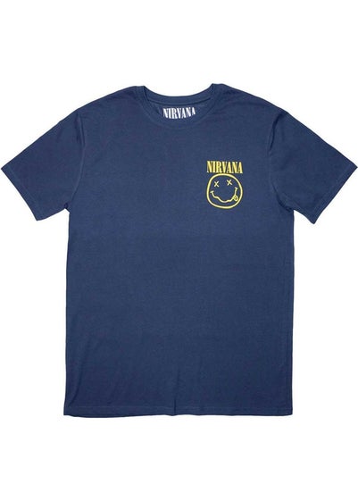 Nirvana Denim Blue Mini Happy Face T-Shirt