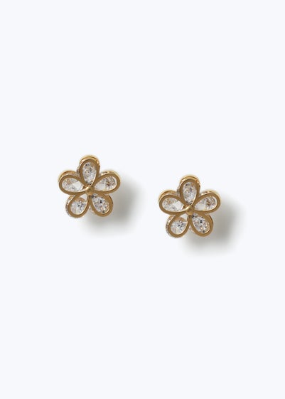 Muse Gold Flower Stud Earrings