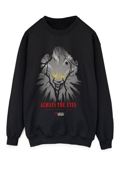 Welcome To Derry Always The Eyes Black Graphic Sweatshirt