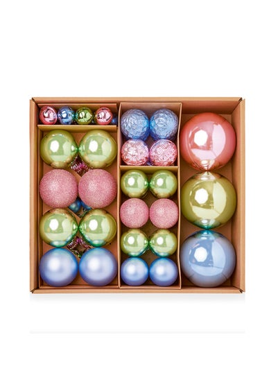 Premier Decorations 79 Piece Sugarplum Mixed Size Baubles