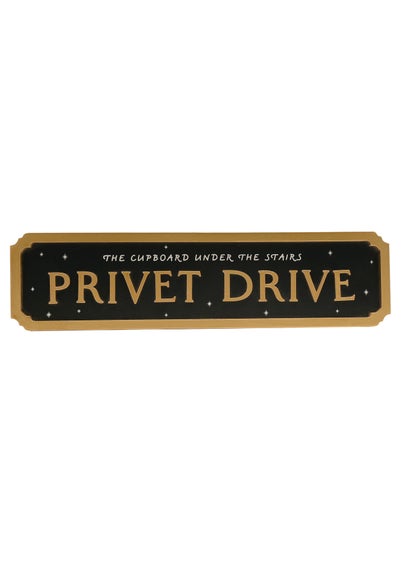 Harry Potter Warner Bros Alumni Black Street Sign Privet Drive