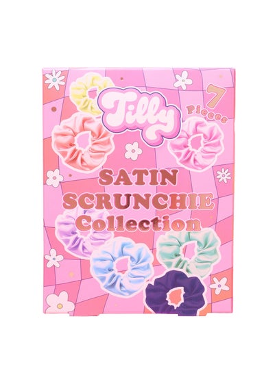 Tilly Satin Shine Scrunchie Collection 7PC