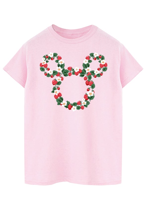 Spiral Galaxy Disney Mickey Mouse Strawberry Head Light Pink
