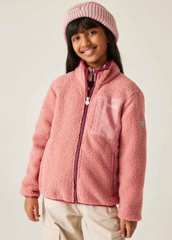Regatta Junior Frankie Fleece Jacket - Kids' Full Zip Borg Fleece With Reflective Trims & Pockets-359737