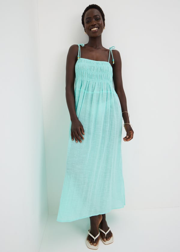 princess polly baby blue dress Aje - Soundscape Maxi Dress - Blue