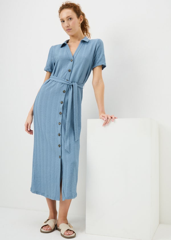blue blouse dress Buy Blue Ajrakh Printed Cotton Boat Neck Blouse Online main image 1