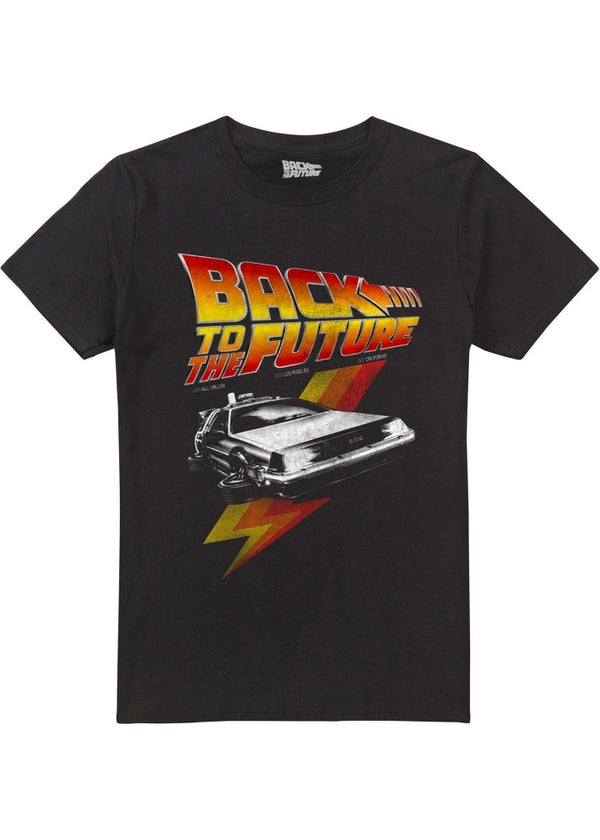 BACK TO THE FUTURE Tシャツ ブラック Mサイズ ロス現地購入 Back To The Future Black Retro T-Shirt - S | Matalan