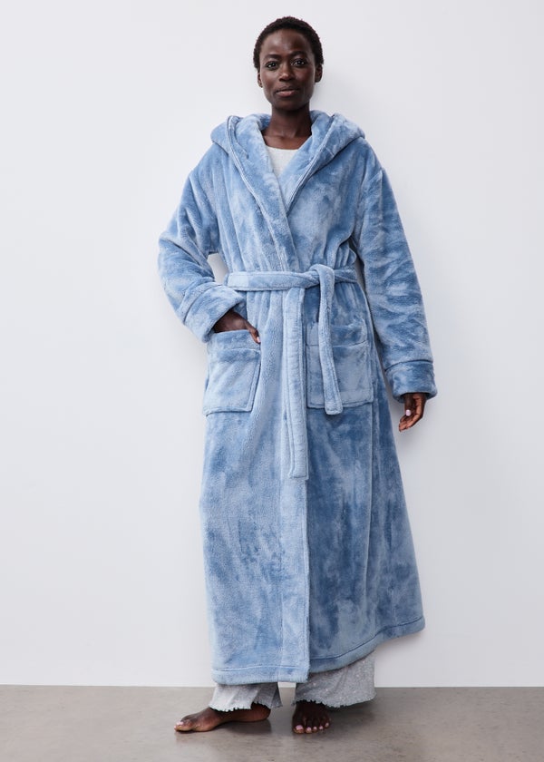 Blue Waffle Dressing Gown - Extra small