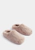 Mink Faux Fur Mule Slippers