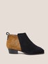 Wide Fit Suede Pony Ankle Boot
