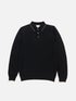 Super Fine Merino Wool Polo Black