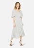 Mela White Polka Dot Wrap Dress