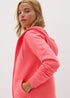 Coral Zip Up Hoodie