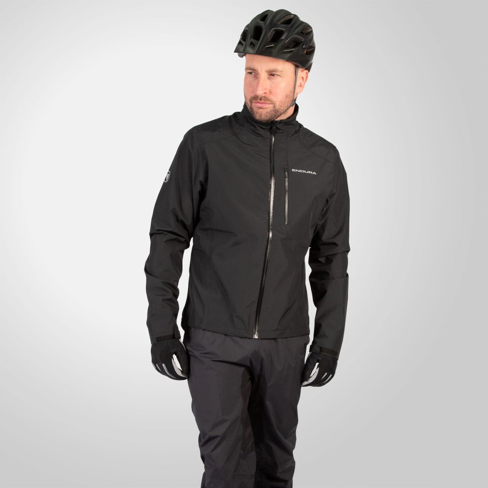 Men s Hummvee Waterproof Hooded Jacket Black